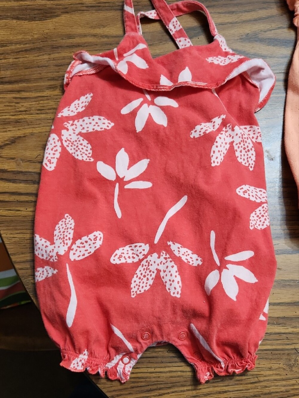 Shabby Chic Girls' Mixed Pink, Coral, Peach & Cream One-Piece Bodysuit Set - Picture 4 of 11